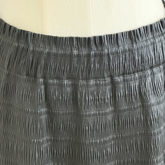 7 FOR ALL MANKIND Black‎ Faux Leather Mini Skirt sz M Stretchy Party Date Night - Picture 3 of 6